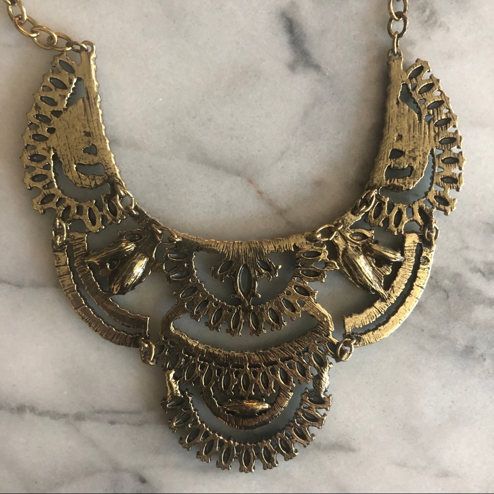 Nordstrom Blue Crystal Statement Necklace - Picture 5 of 5
